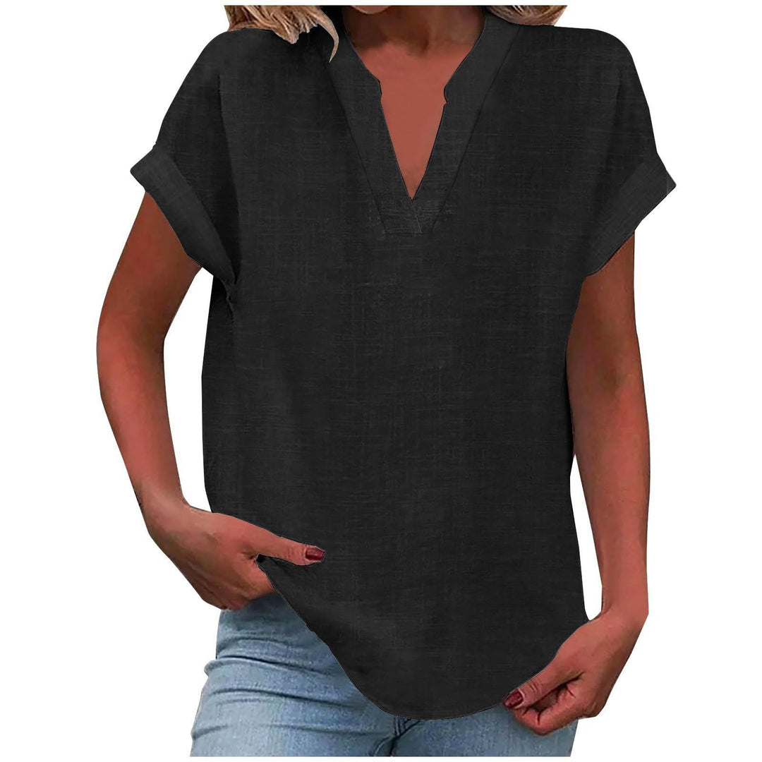 Women's Relaxed V-Neck Everyday Blouse