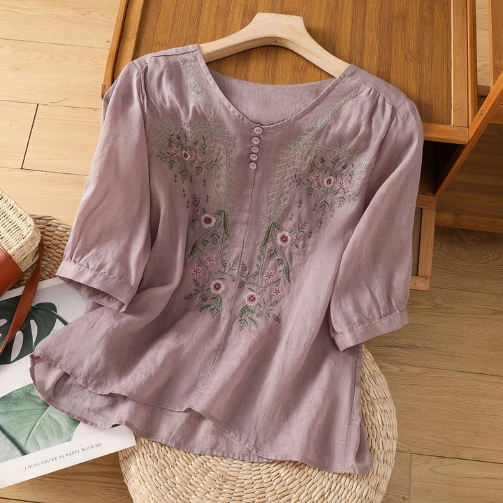 Women's Floral Relaxed Blouse