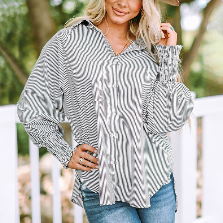 Women's Oversized Striped Shirt
