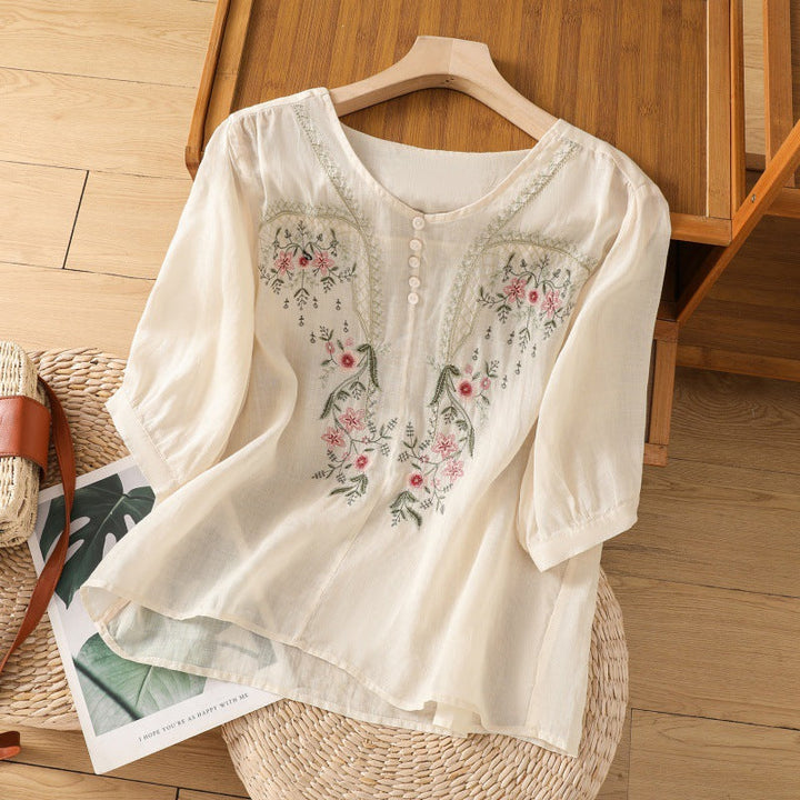Women's Floral Relaxed Blouse