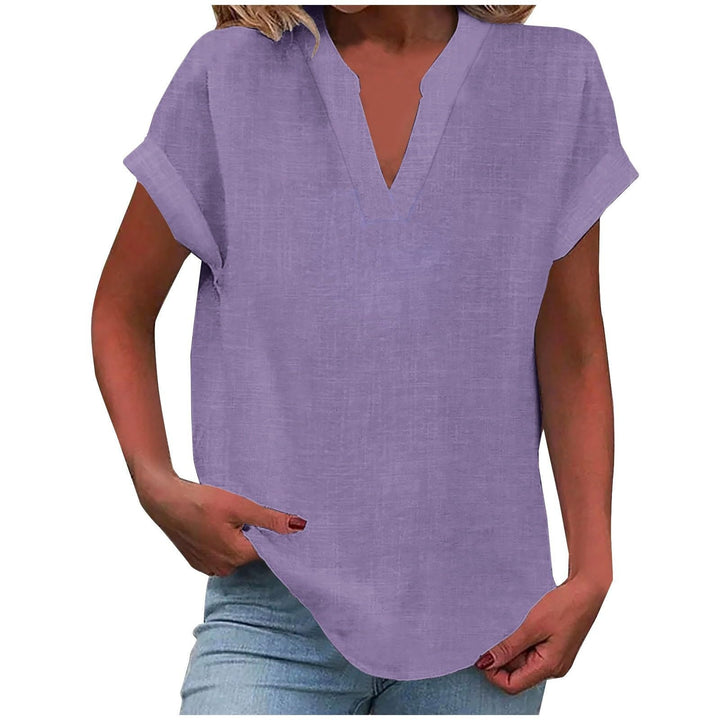 Women's Relaxed V-Neck Everyday Blouse