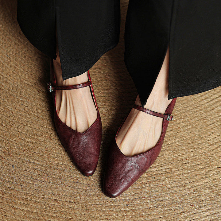 Genuine Leather Mules