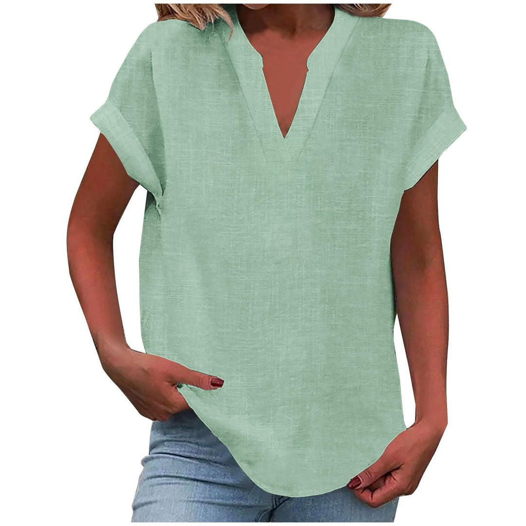 Women's Relaxed V-Neck Everyday Blouse