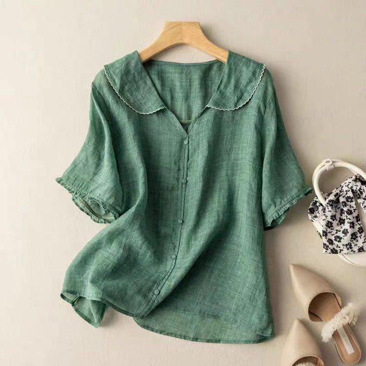 Women's Button Blouse Vintage Style