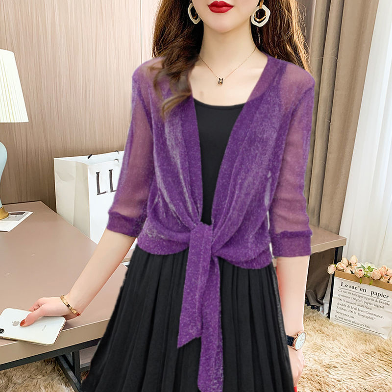 Women's Tie Front Sheer Blouse