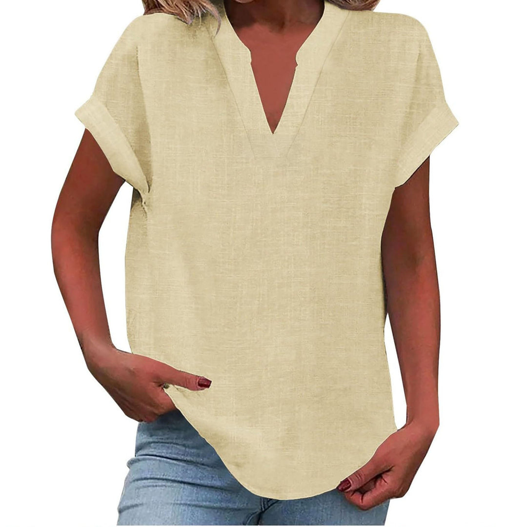 Women's Relaxed V-Neck Everyday Blouse