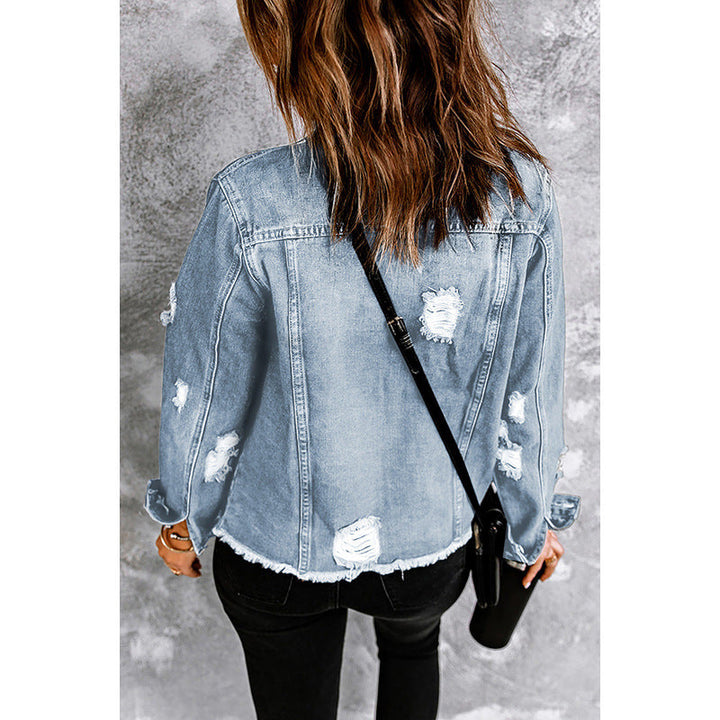 Casual Jacket with Relaxed Cut and Functional Pockets for Women