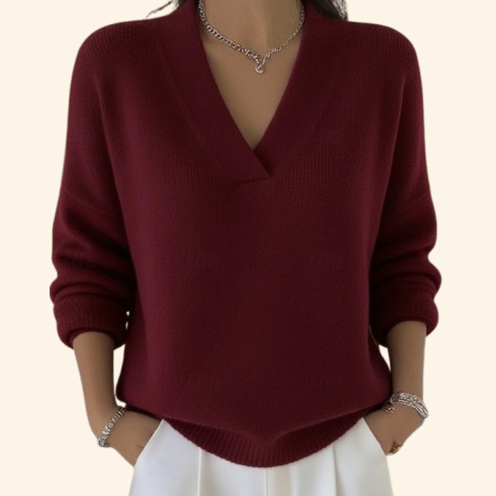 Women's Soft V-Neck Blouse