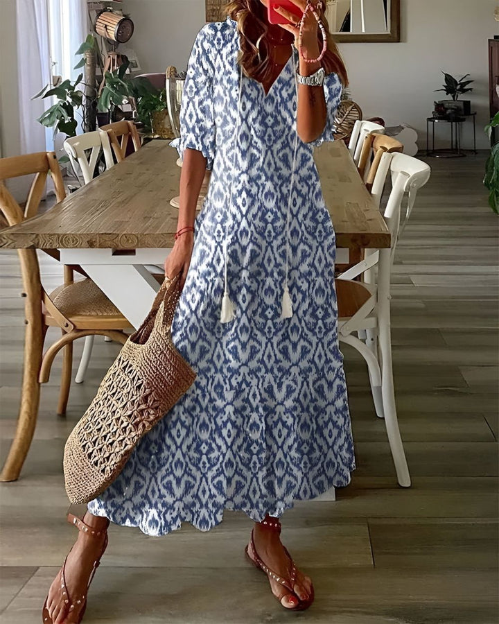 Women's Boho Maxi Dress Relaxed Fit