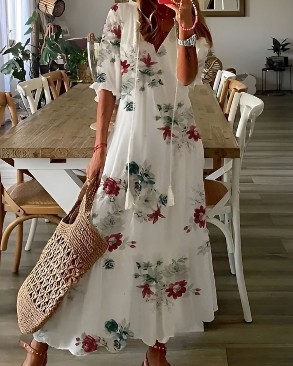 Women's Boho Maxi Dress Relaxed Fit