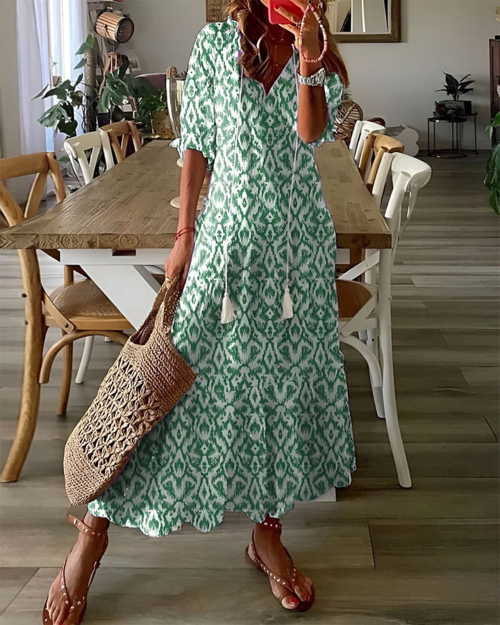 Women's Boho Maxi Dress Relaxed Fit