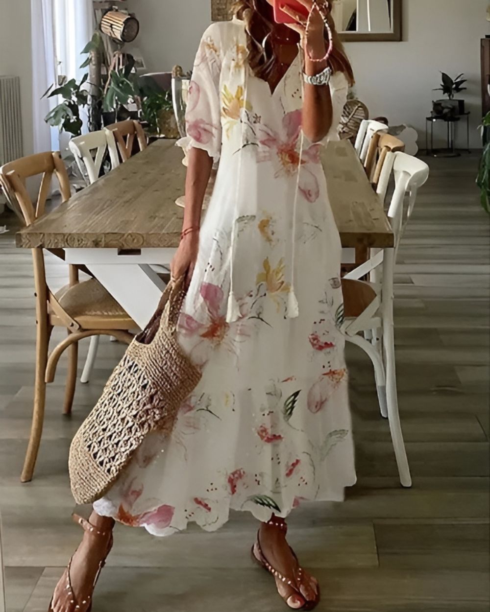 Women's Boho Maxi Dress Relaxed Fit