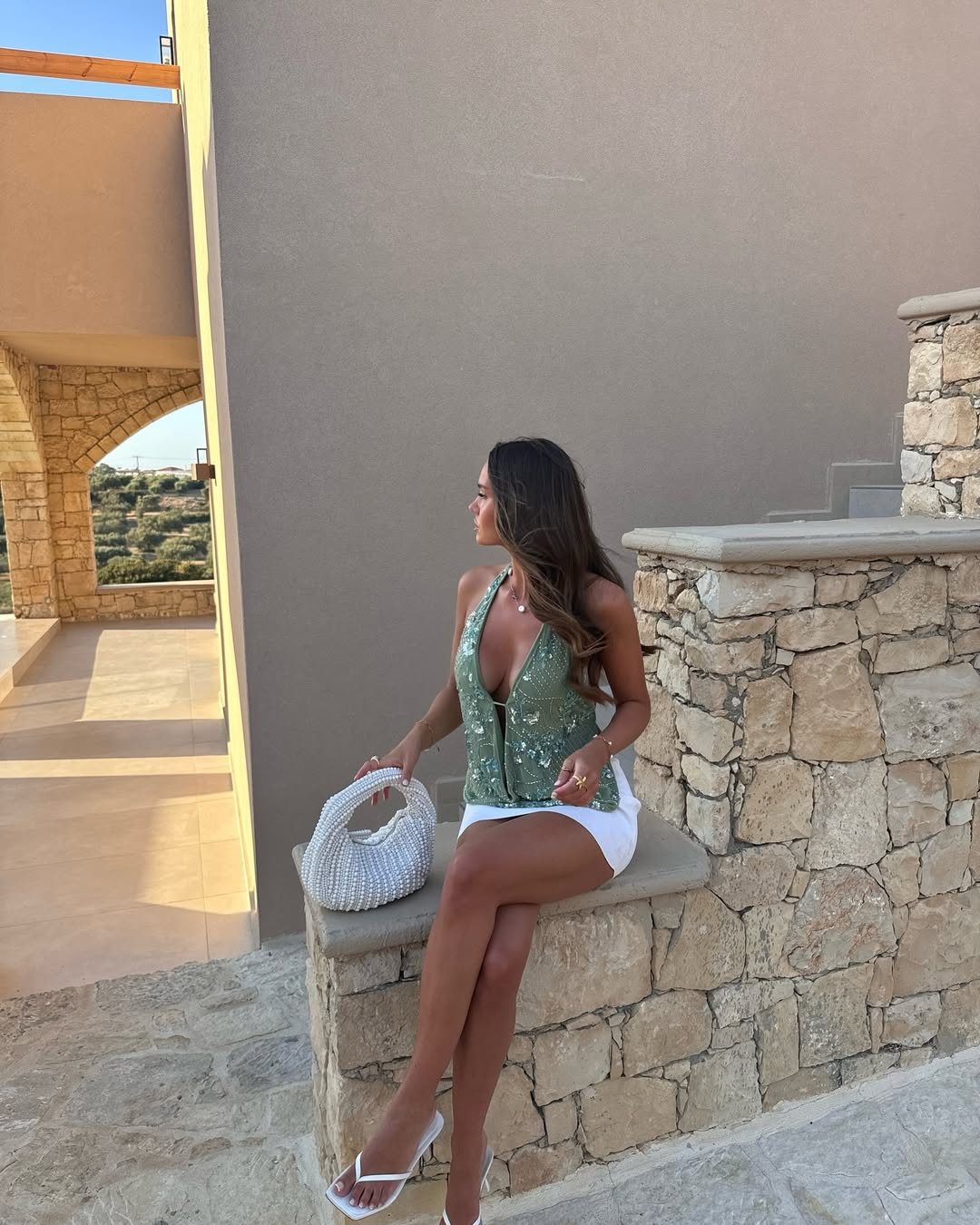 Women’s Cowl Neck Halter Top | Backless