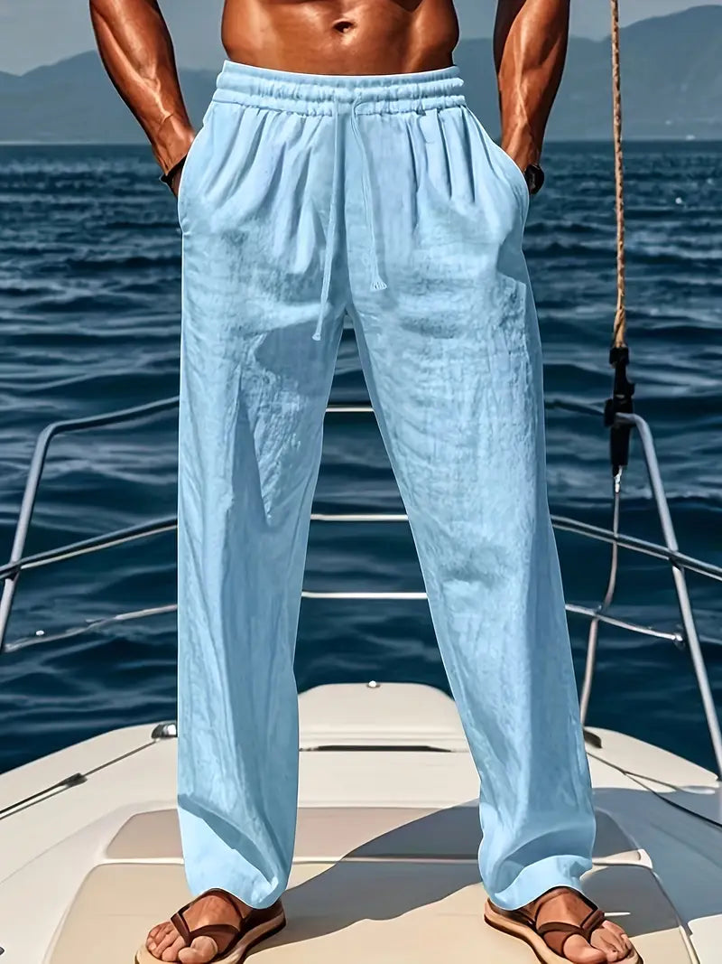 Peter | Linen trousers Airy, wide fit for summer fashion 2