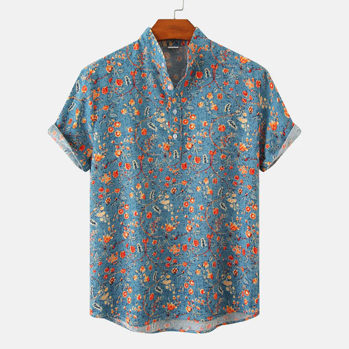 Men’s Summer Shirt | Floral Short Sleeve