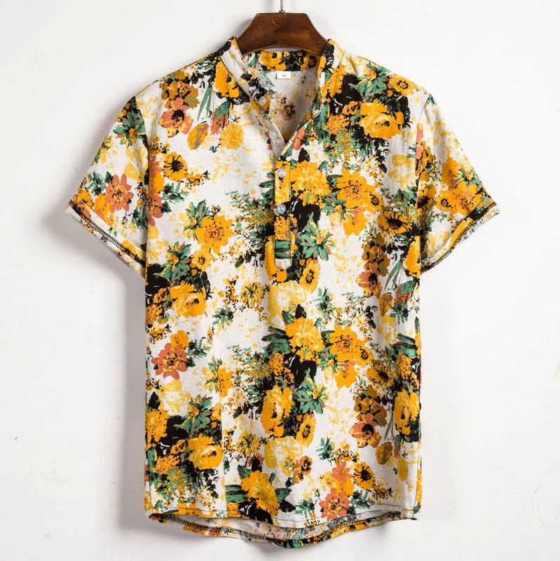 Men’s Summer Shirt | Floral Short Sleeve