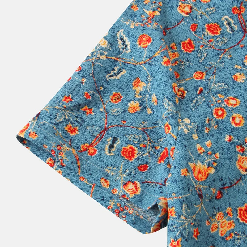 Men’s Summer Shirt | Floral Short Sleeve