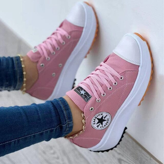 Megan | Women's Chunky Sneakers Lace Up Casual