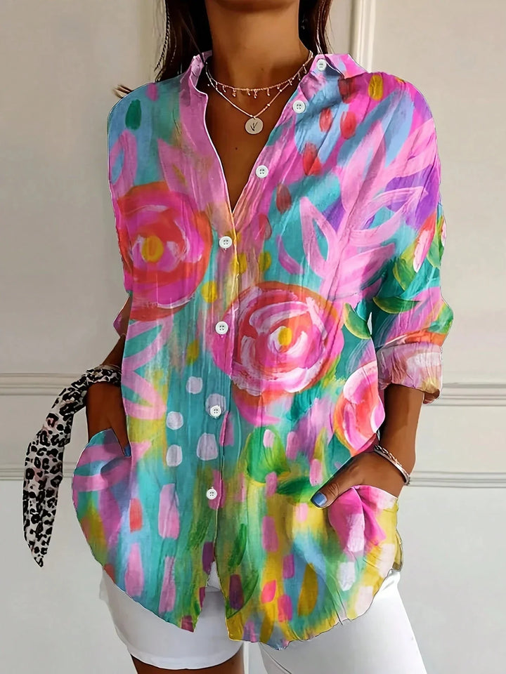 Women's Printed Blouse Relaxed Fit