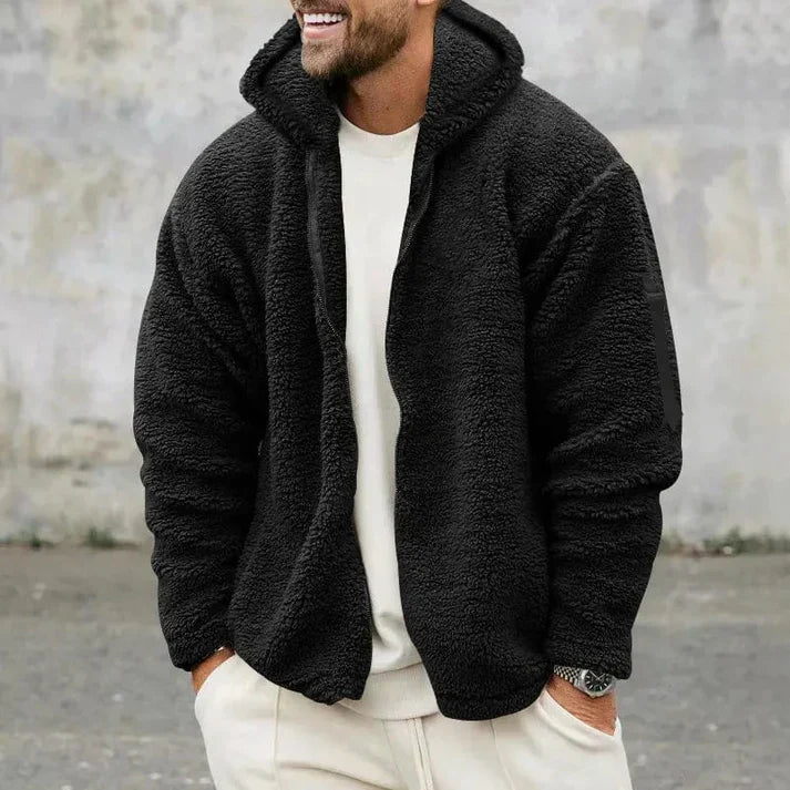 Hooded Casual Jacket with Relaxed Outdoor Style for Men