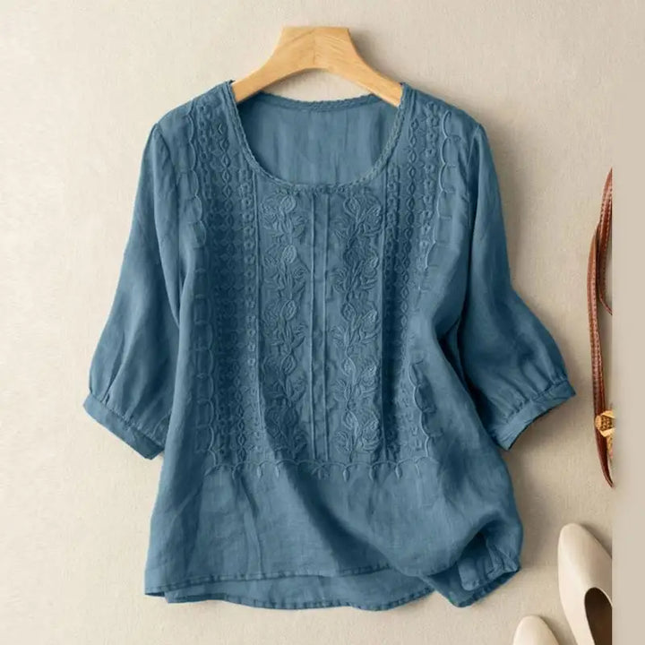 Women's Relaxed Floral Blouse