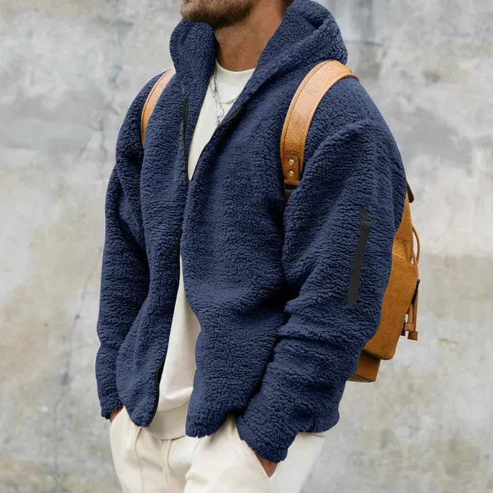 Hooded Casual Jacket with Relaxed Outdoor Style for Men