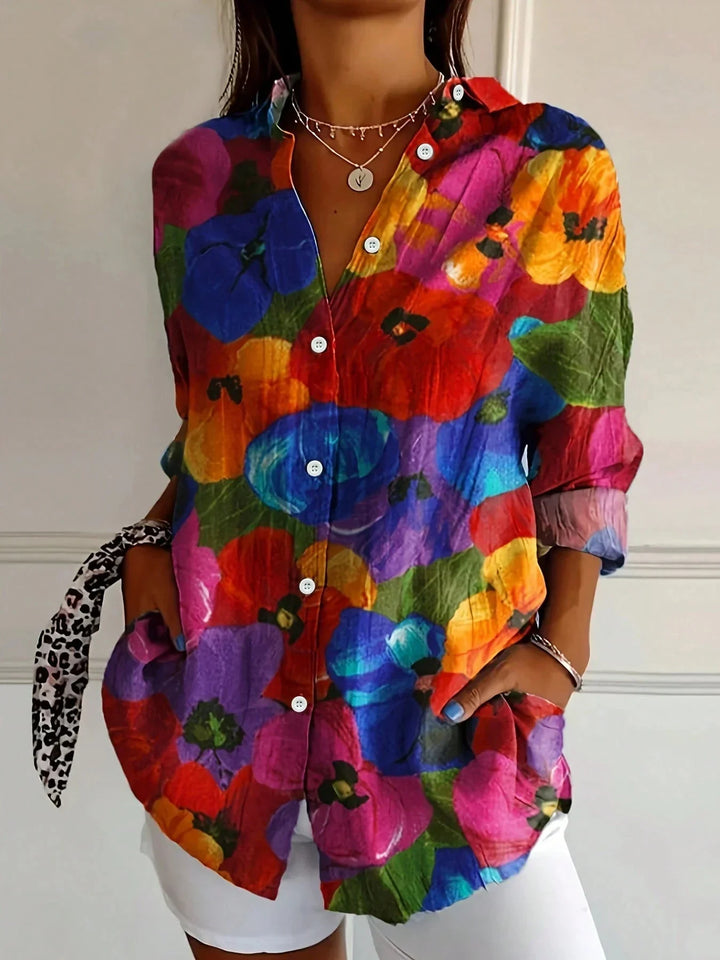 Women's Printed Blouse Relaxed Fit