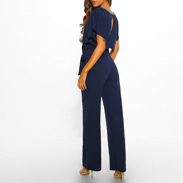 Maisie | Women's Jumpsuit Short Sleeve Belted Casual