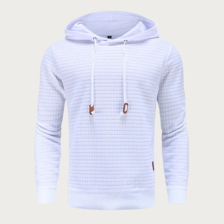 Long Sleeve Hooded Sweatshirt with Kangaroo Pocket for Men