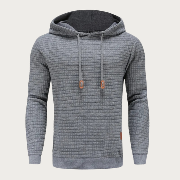 Long Sleeve Hooded Sweatshirt with Kangaroo Pocket for Men