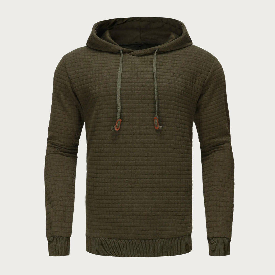 Long Sleeve Hooded Sweatshirt with Kangaroo Pocket for Men