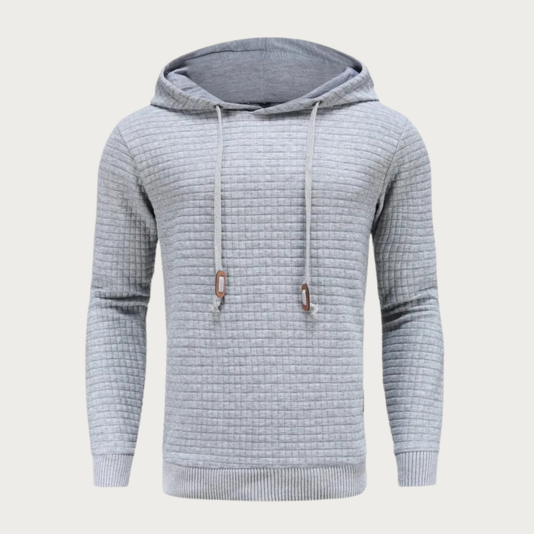 Long Sleeve Hooded Sweatshirt with Kangaroo Pocket for Men