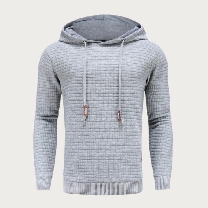 Long Sleeve Hooded Sweatshirt with Kangaroo Pocket for Men