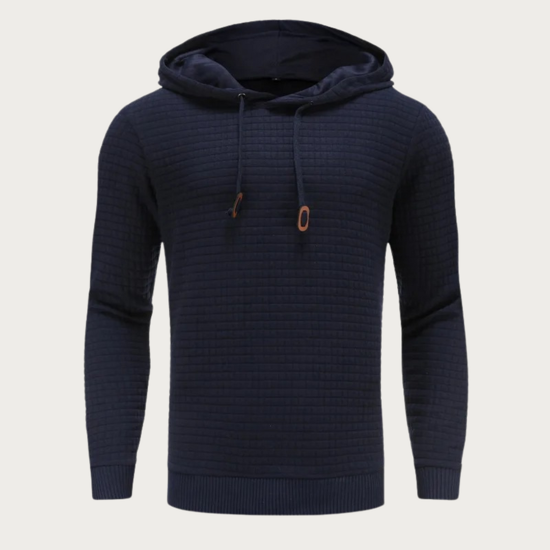 Long Sleeve Hooded Sweatshirt with Kangaroo Pocket for Men
