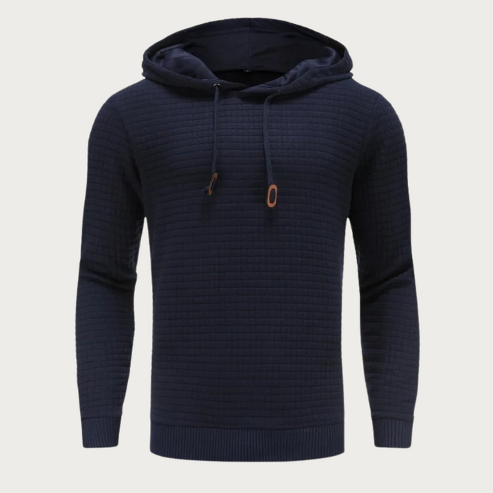 Long Sleeve Hooded Sweatshirt with Kangaroo Pocket for Men