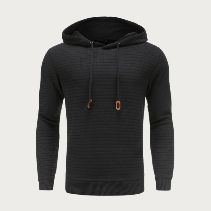 Long Sleeve Hooded Sweatshirt with Kangaroo Pocket for Men