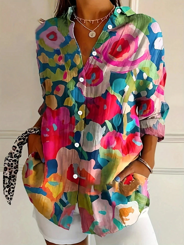 Women's Printed Blouse Relaxed Fit