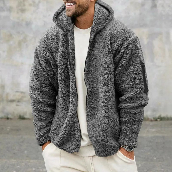 Hooded Casual Jacket with Relaxed Outdoor Style for Men