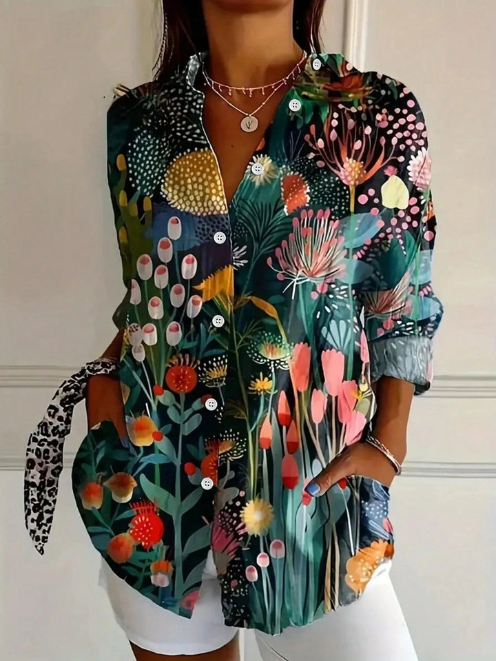 Women's Printed Blouse Relaxed Fit