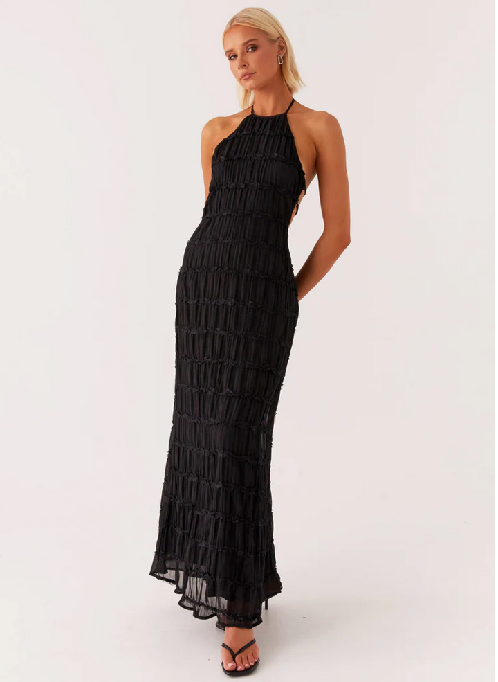 Women's Refined Halter Maxi Dress