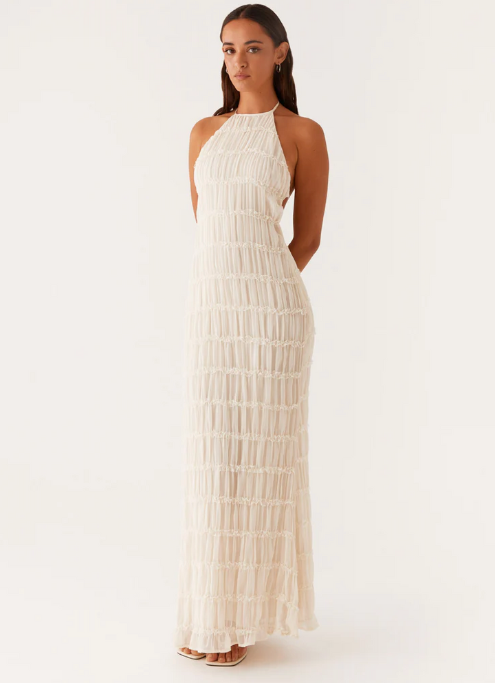 Women's Refined Halter Maxi Dress