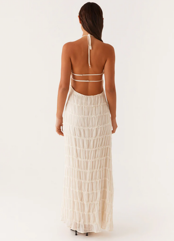 Women's Refined Halter Maxi Dress