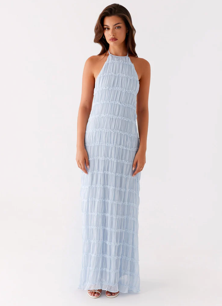 Women's Refined Halter Maxi Dress