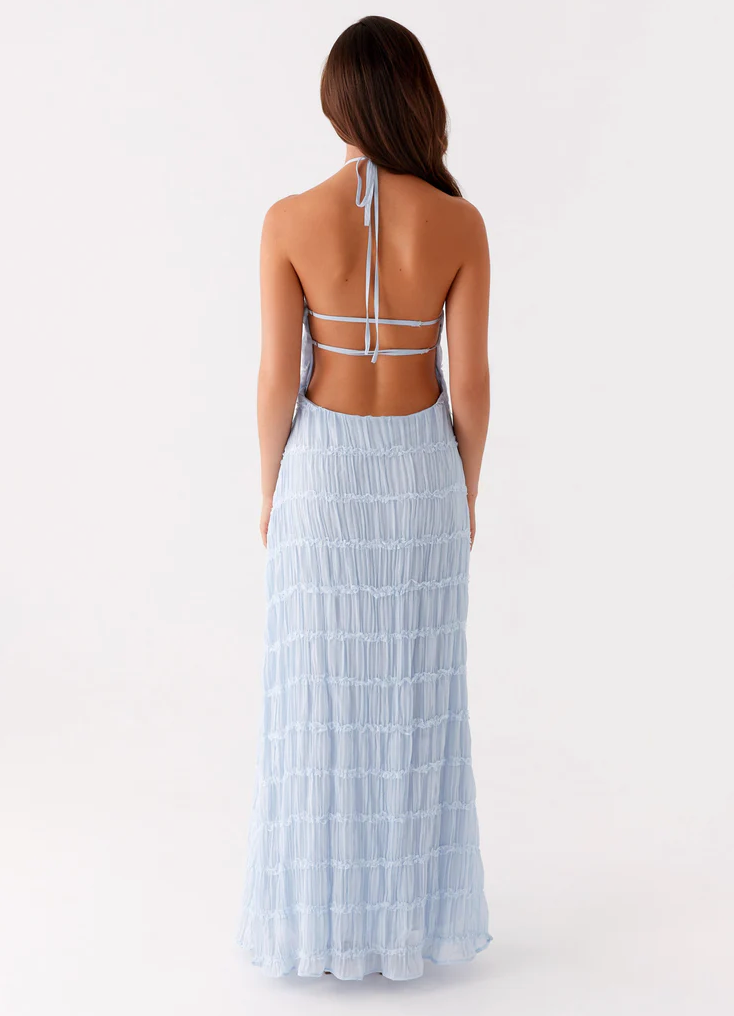 Women's Refined Halter Maxi Dress
