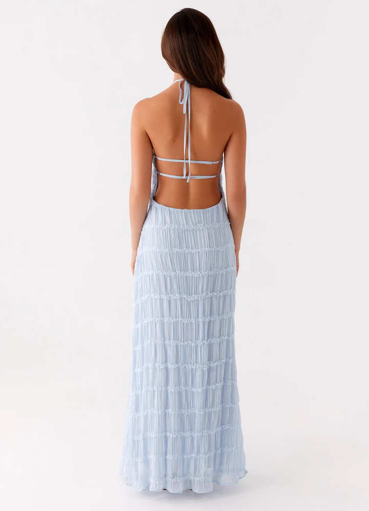 Women's Refined Halter Maxi Dress