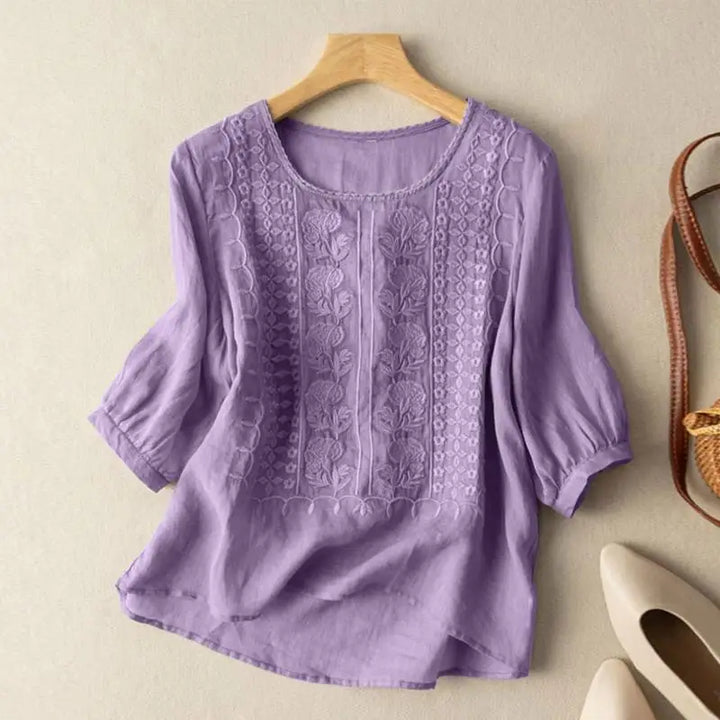 Women's Relaxed Floral Blouse