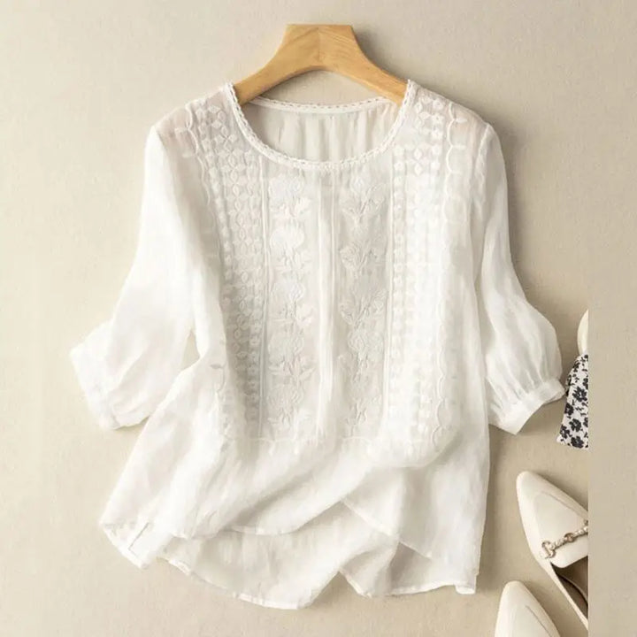 Women's Relaxed Floral Blouse