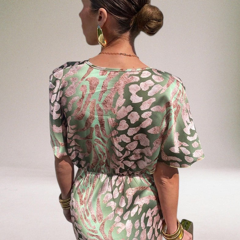 Amelia | Wedding Guest Maxi Dress Wrap V Neck