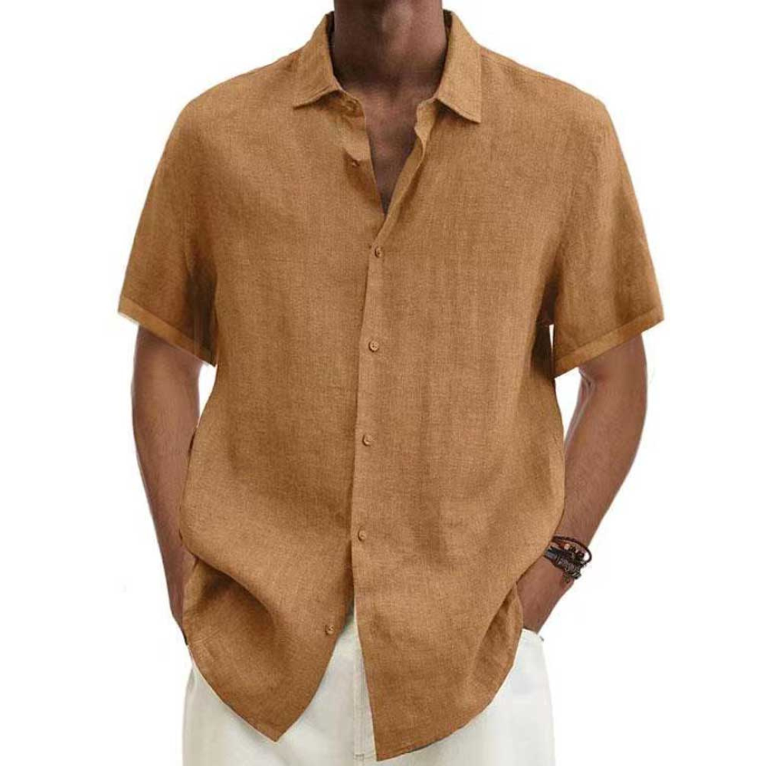 Short -sleeved, casual button down shirt for men | Summer 3