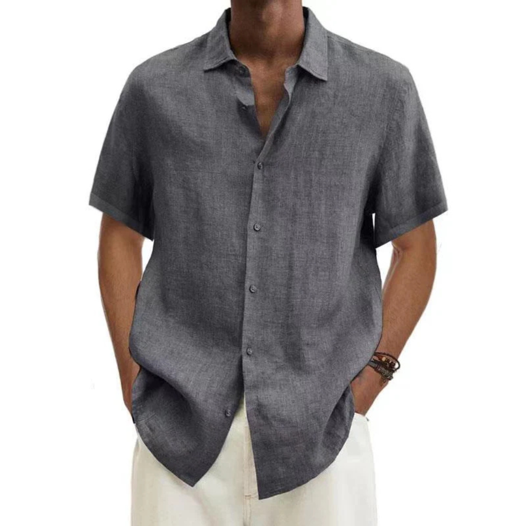 Short -sleeved, casual button down shirt for men | Summer 4